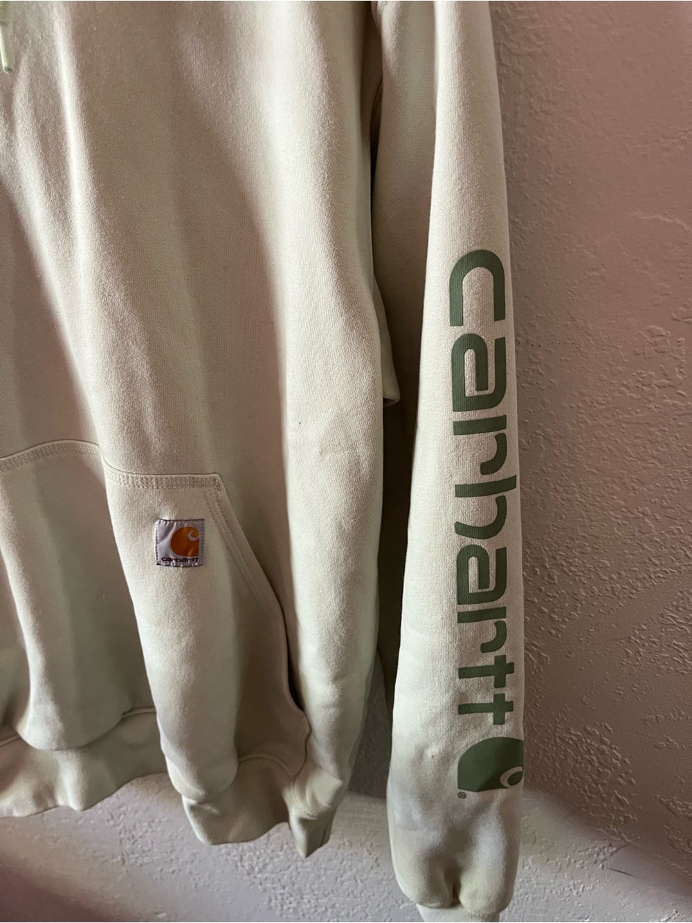Carhartt Hooded Sweatshirt in Pale Green - Picture 2 of 5